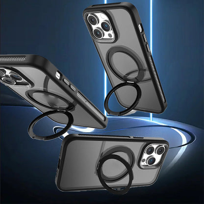 Rotating Stand Anti Drop Magnetic Phone Case For iPhone