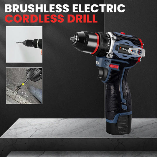 Brushless Electric Cordless Drill with Battery ＆ Charger