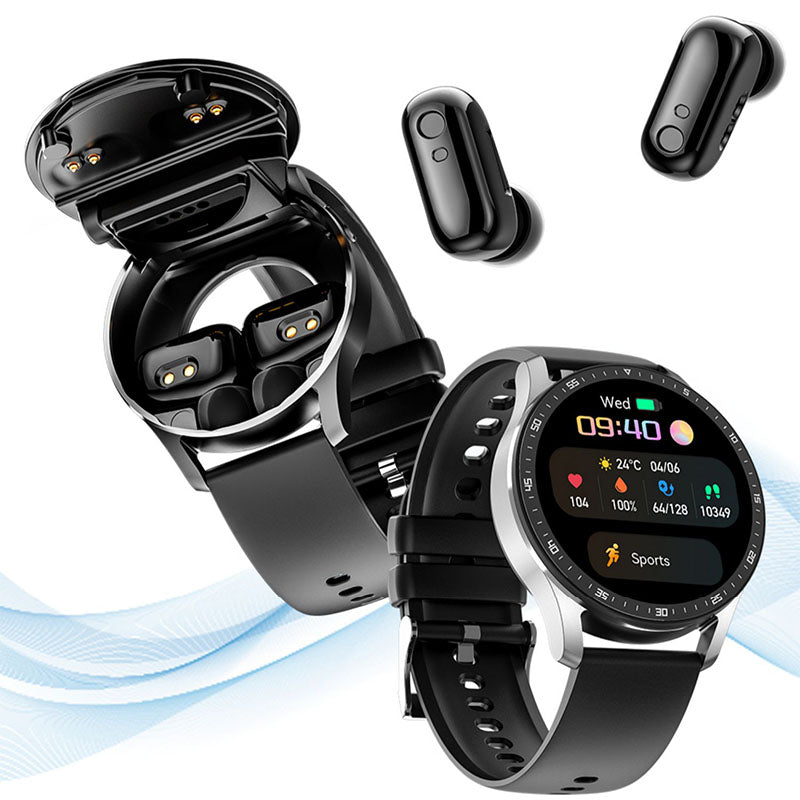 ⌚2 IN 1 SMARTWATCH WITH EARPHONES