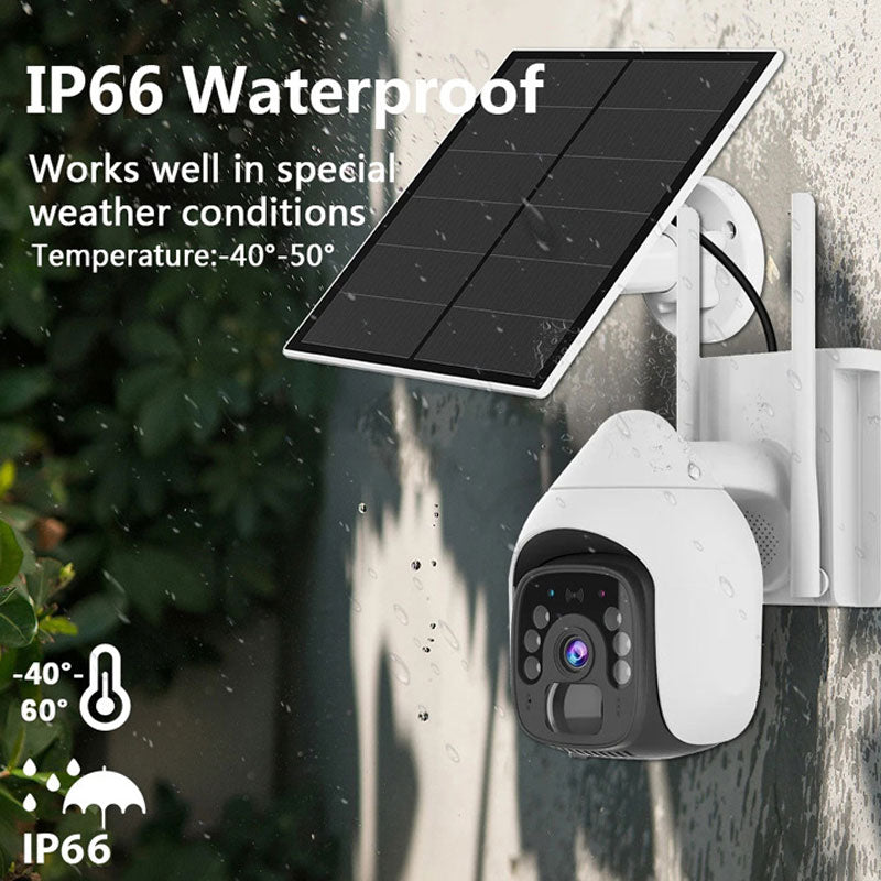 Solar Waterproof Night Vision Outdoor Security Camera