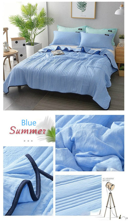 Cool Ice Silky Summer Air Blanket Queen King Size