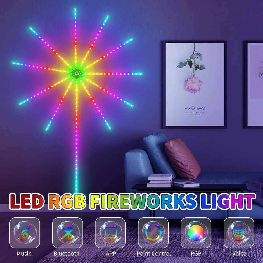 🎁Last Day Promotion 49% OFF - 💡WiFi Bluetooth Smart Fireworks Led Light