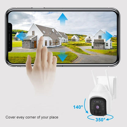 Solar Waterproof Night Vision Outdoor Security Camera