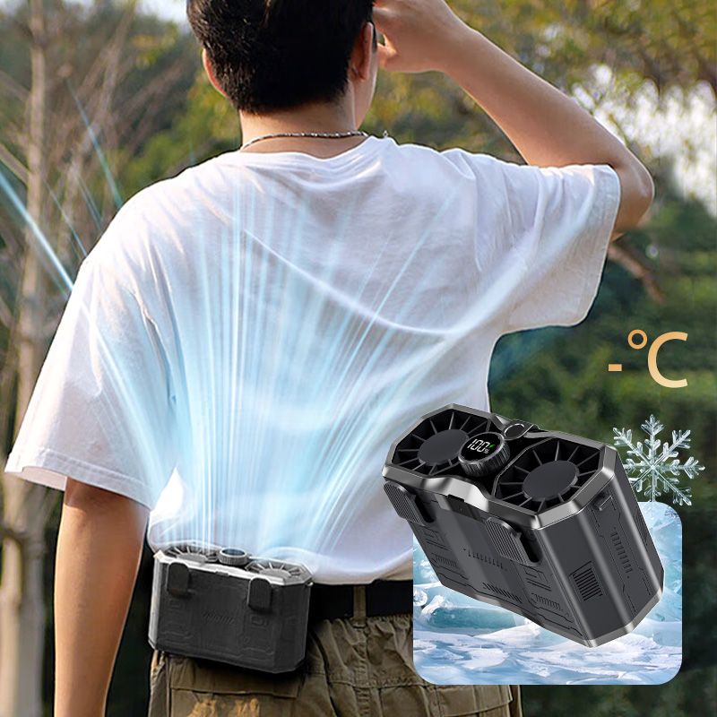 Super Cooling Waist Hanging Fan for Outdoor Working