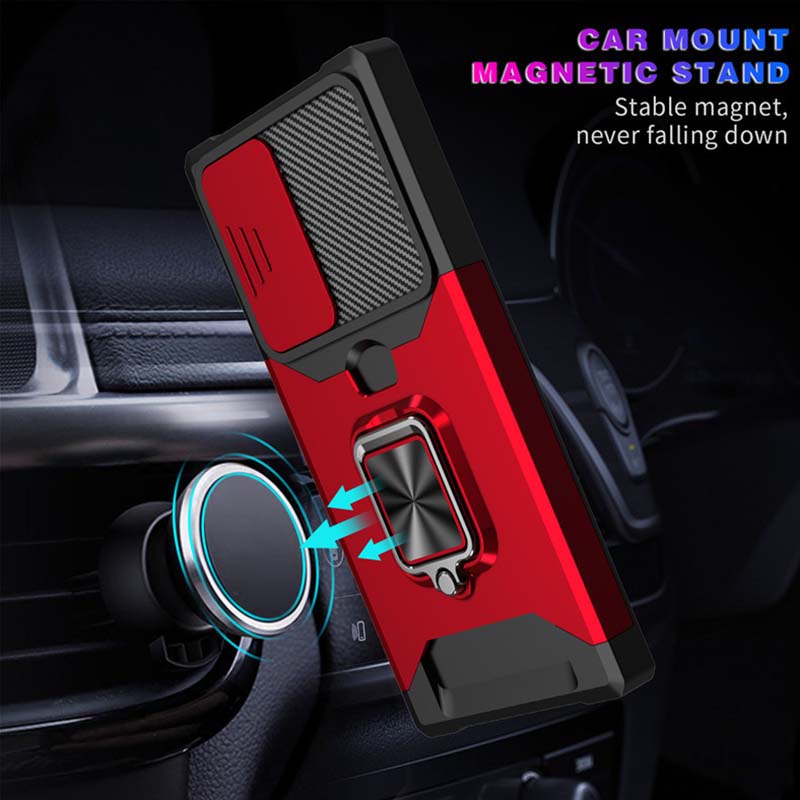 Card Sliding Window Anti-drop Phone Case For Samsung S23/24 Series